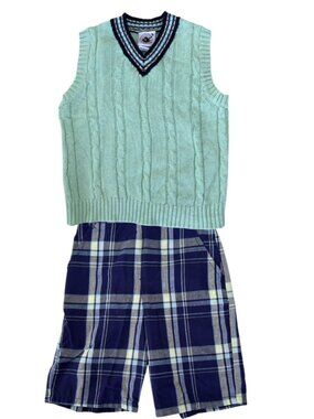 Boys 2T V-Neck Sweater and Shorts, 2T